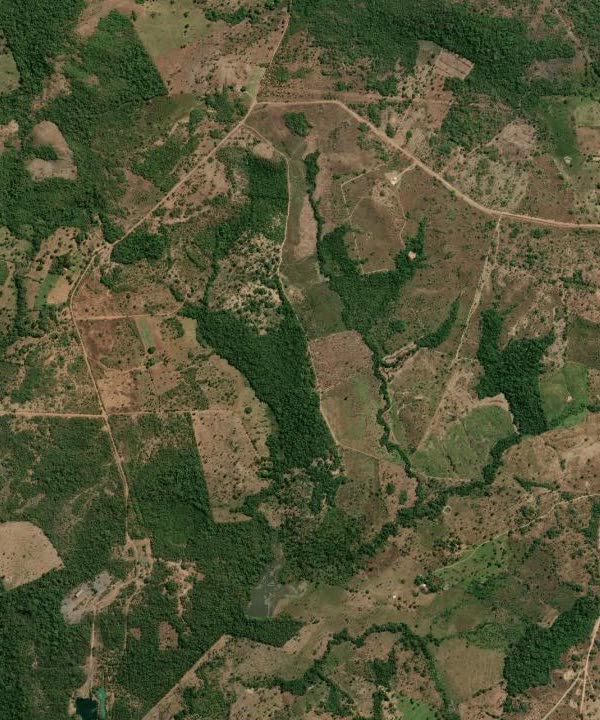 Imagem de satélite: assentado e cooperativa